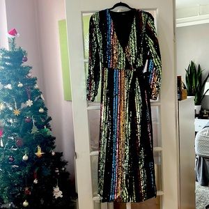 SHEIN Sequin Long sleeved dress